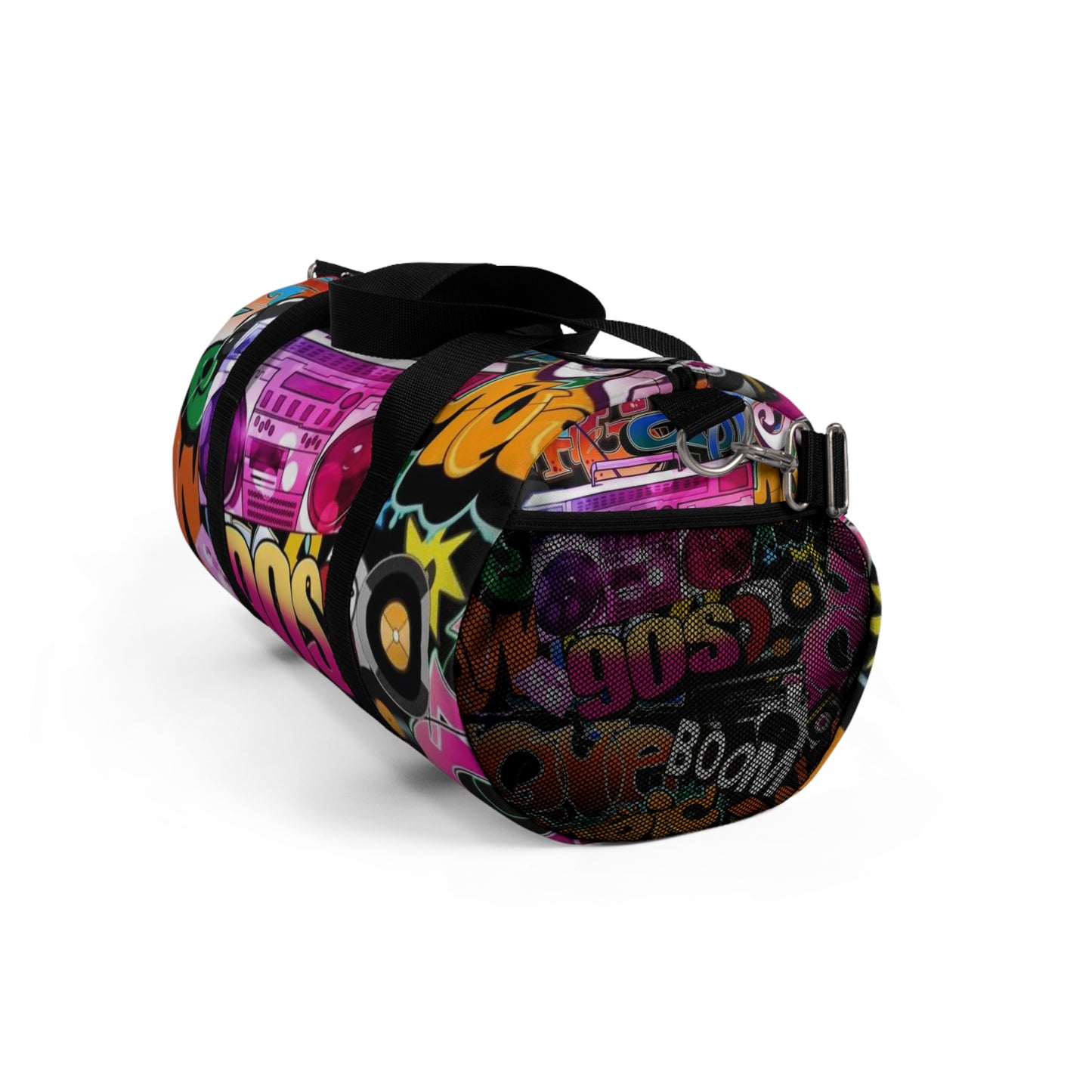 90s Graffiti Duffel Bag – Retro Hip Hop Travel & Gym Bag