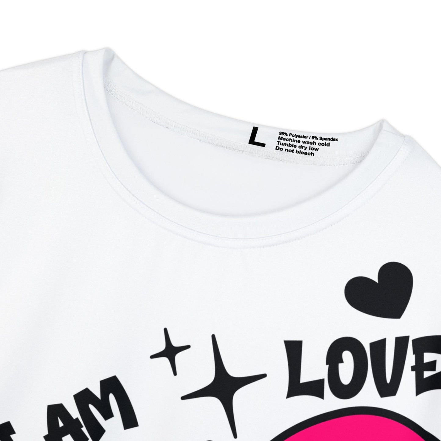 HER Graphic Tee — Empowering Women's Short Sleeve Shirt with Bold Pink Lettering