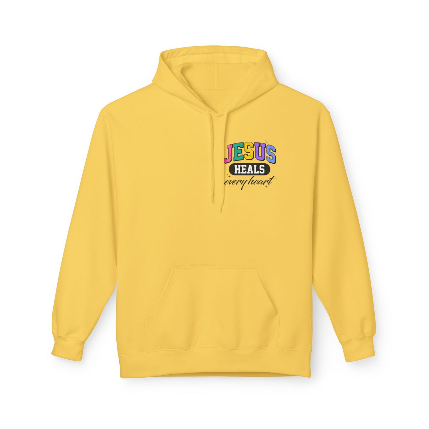 Jesus Heals Every Heart Hoodie — Christian Faith Pullover