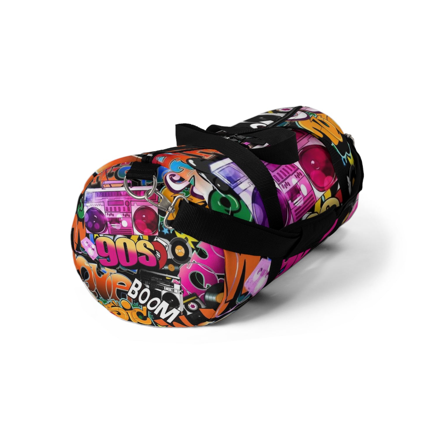 90s Graffiti Duffel Bag – Retro Hip Hop Travel & Gym Bag
