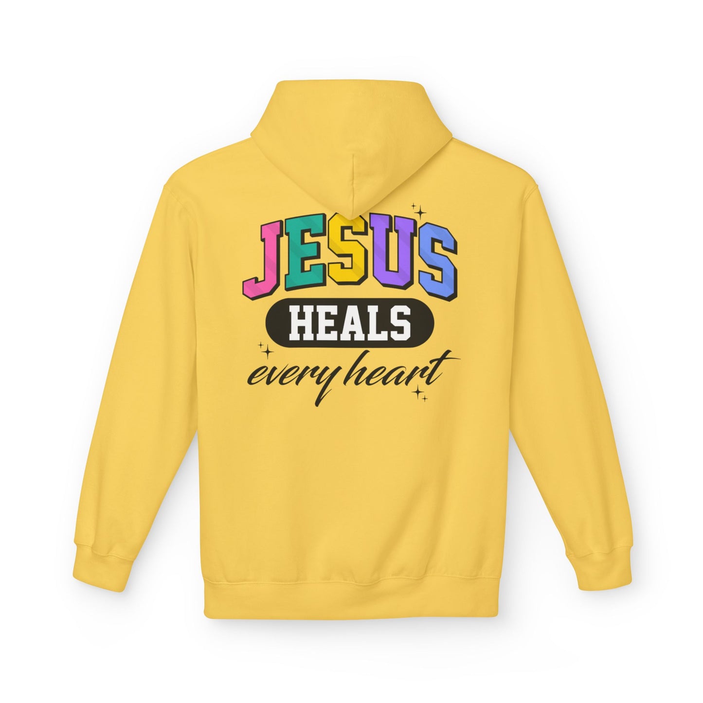 Jesus Heals Every Heart Hoodie — Christian Faith Pullover