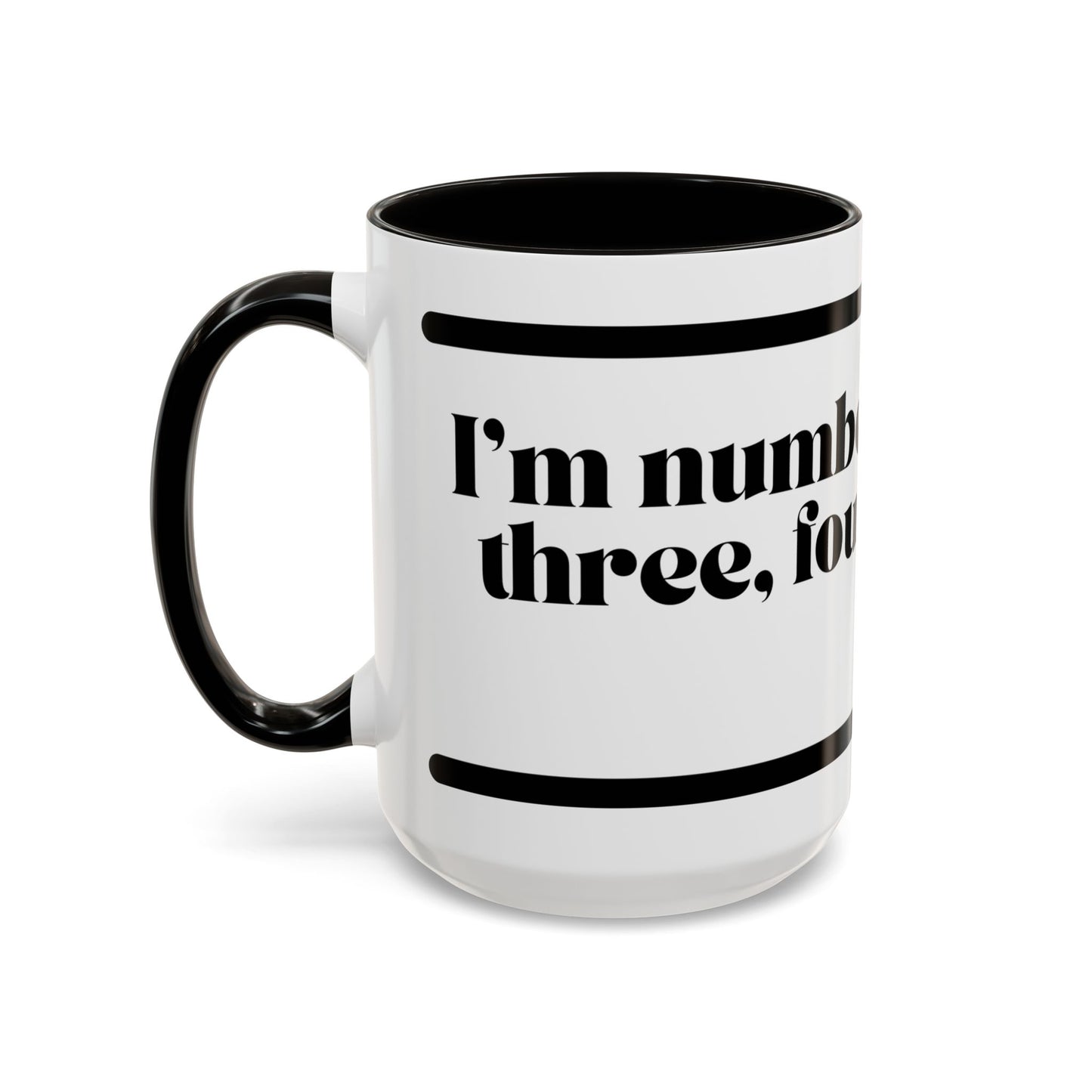 KRS-One Quote Coffee Mug — "One, Two, Three, Four, and Five" Retro Typography Mug (11oz)