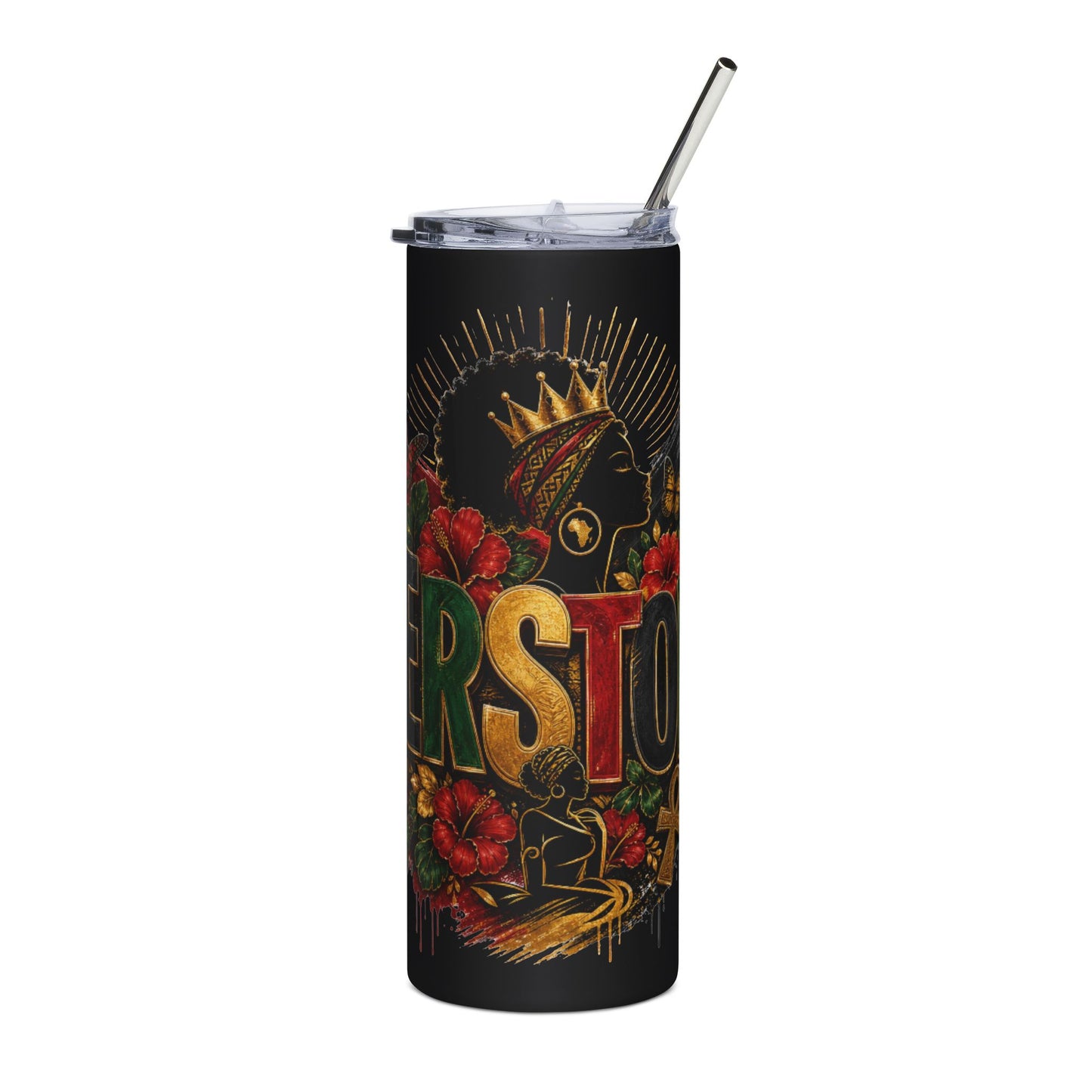 Hertsa Floral Crown 20oz Stainless Steel Tumbler
