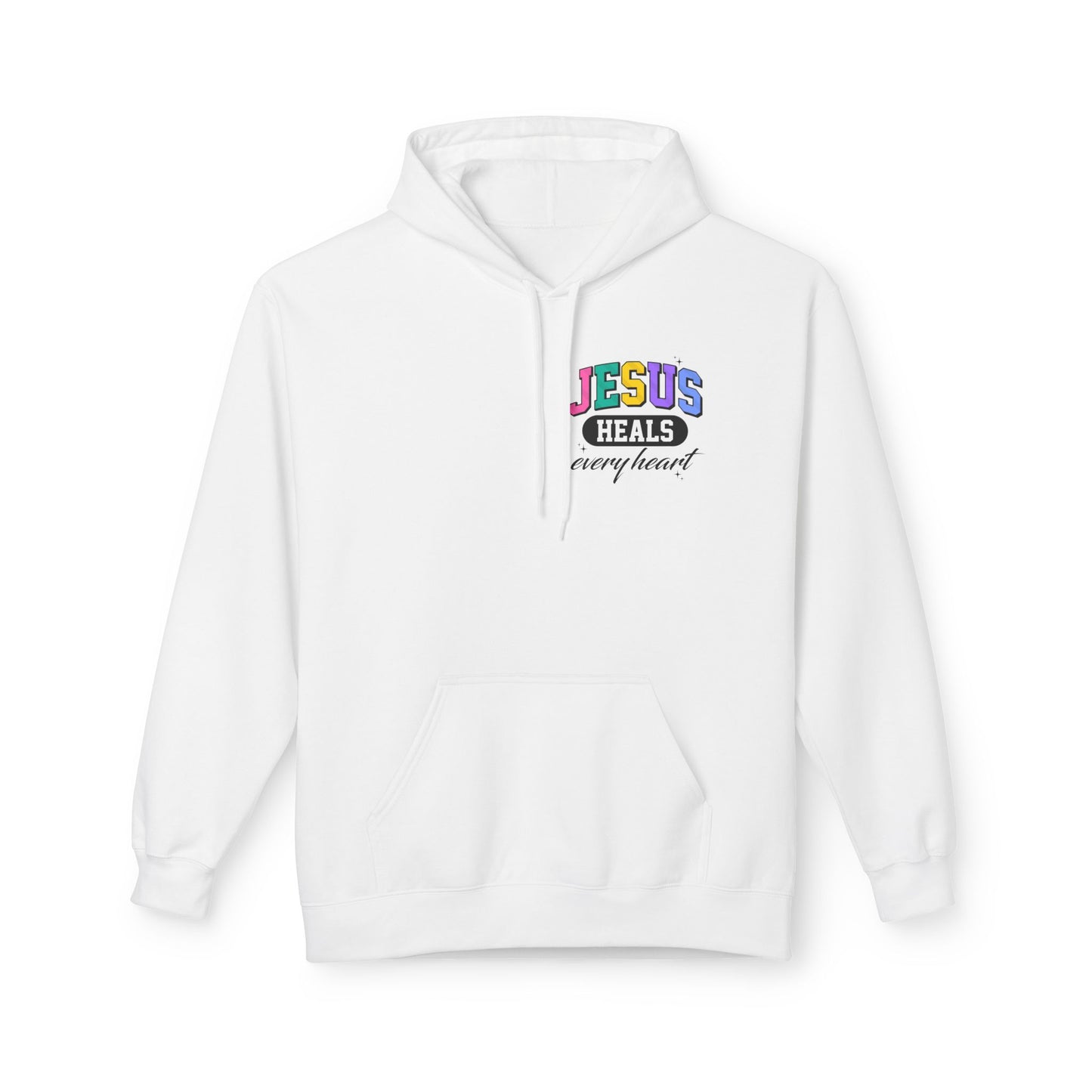Jesus Heals Every Heart Hoodie — Christian Faith Pullover