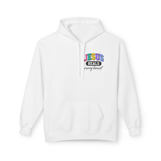 Jesus Heals Every Heart Hoodie — Christian Faith Pullover