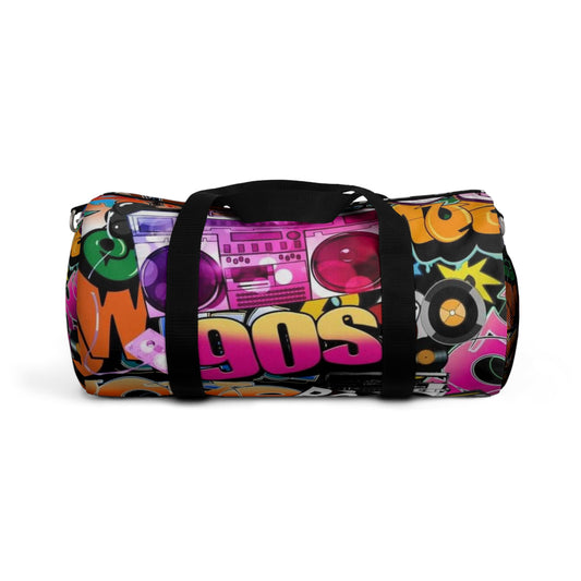 90s Graffiti Duffel Bag – Retro Hip Hop Travel & Gym Bag